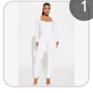 Sasha Smooth Snatched Jumpsuit - White